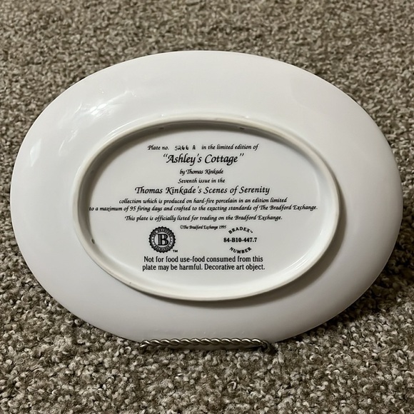 Thomas Kinkade “Ashley’s Cottage” 7th issue Scenes of Serenity #5,266 Limited Ed - Picture 2 of 3